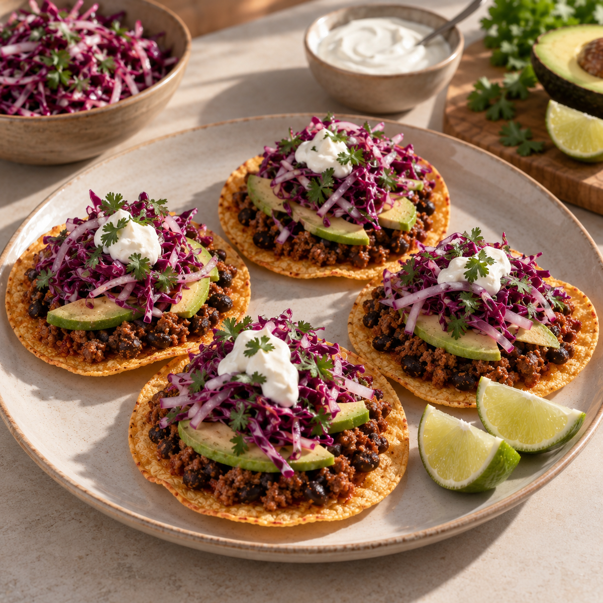 Tostadas aux avocats
