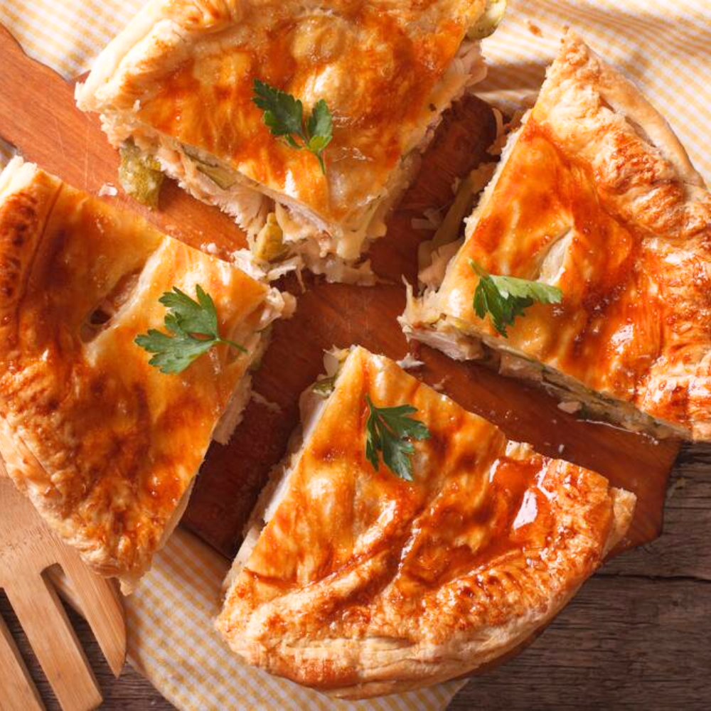 Tourte au poulet et sirop d’érable