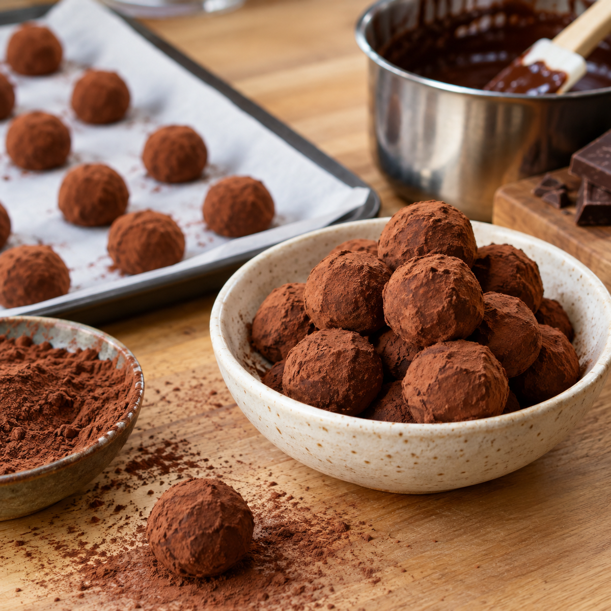 Truffes au chocolat