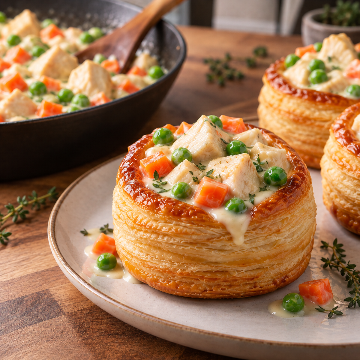 Vol-au-vent de poulet