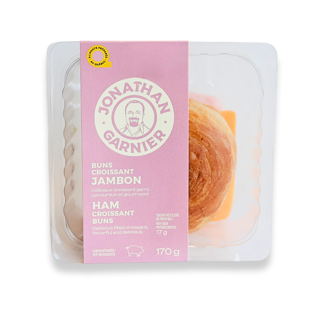 Bollos croissant de jamón