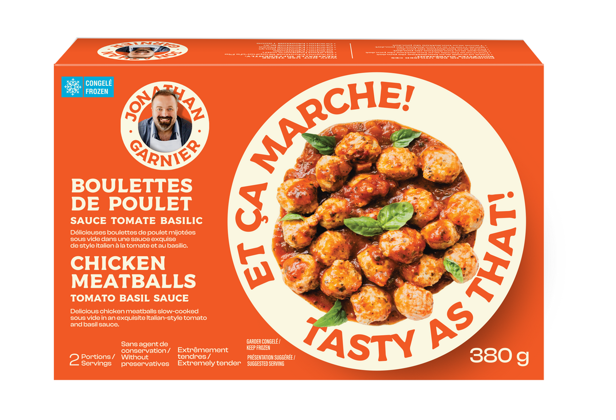 Polpette di pollo in salsa di pomodoro e basilico