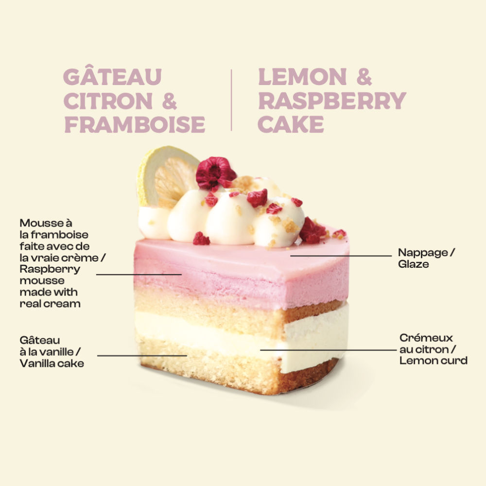 Gâteau Citron et Framboise