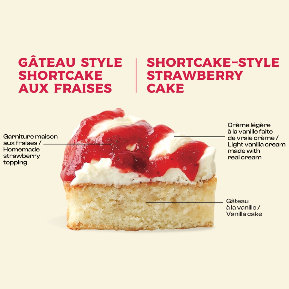 Gâteau style shortcake aux fraises