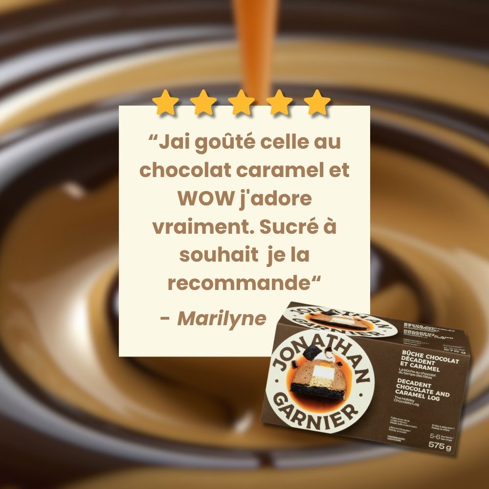 Decadente tronchetto al cioccolato e caramello