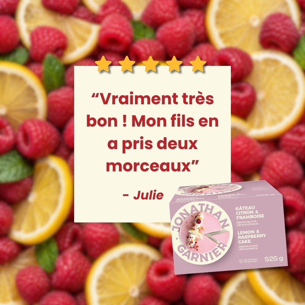 Gâteau Citron et Framboise