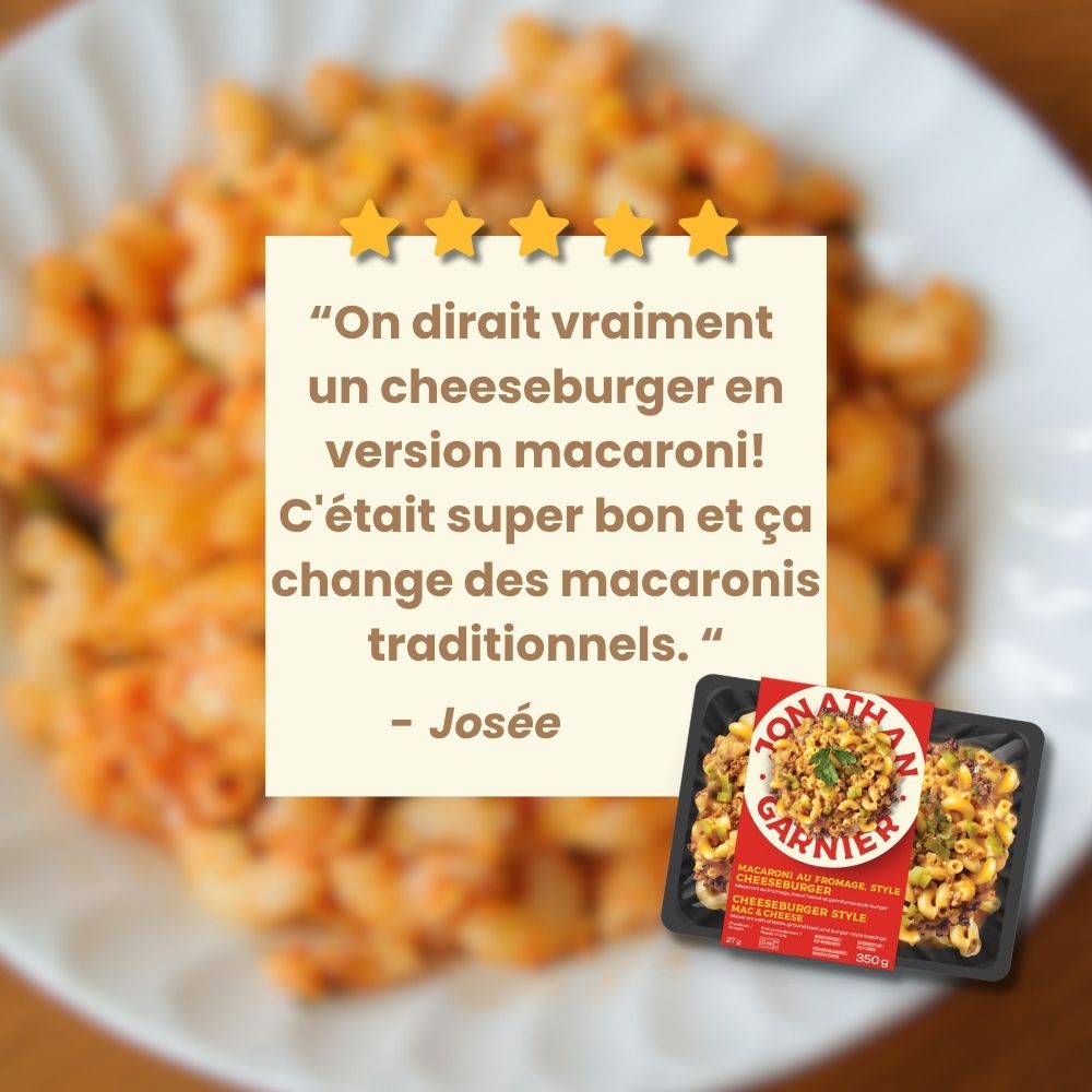 Macaroni au fromage style Cheeseburger