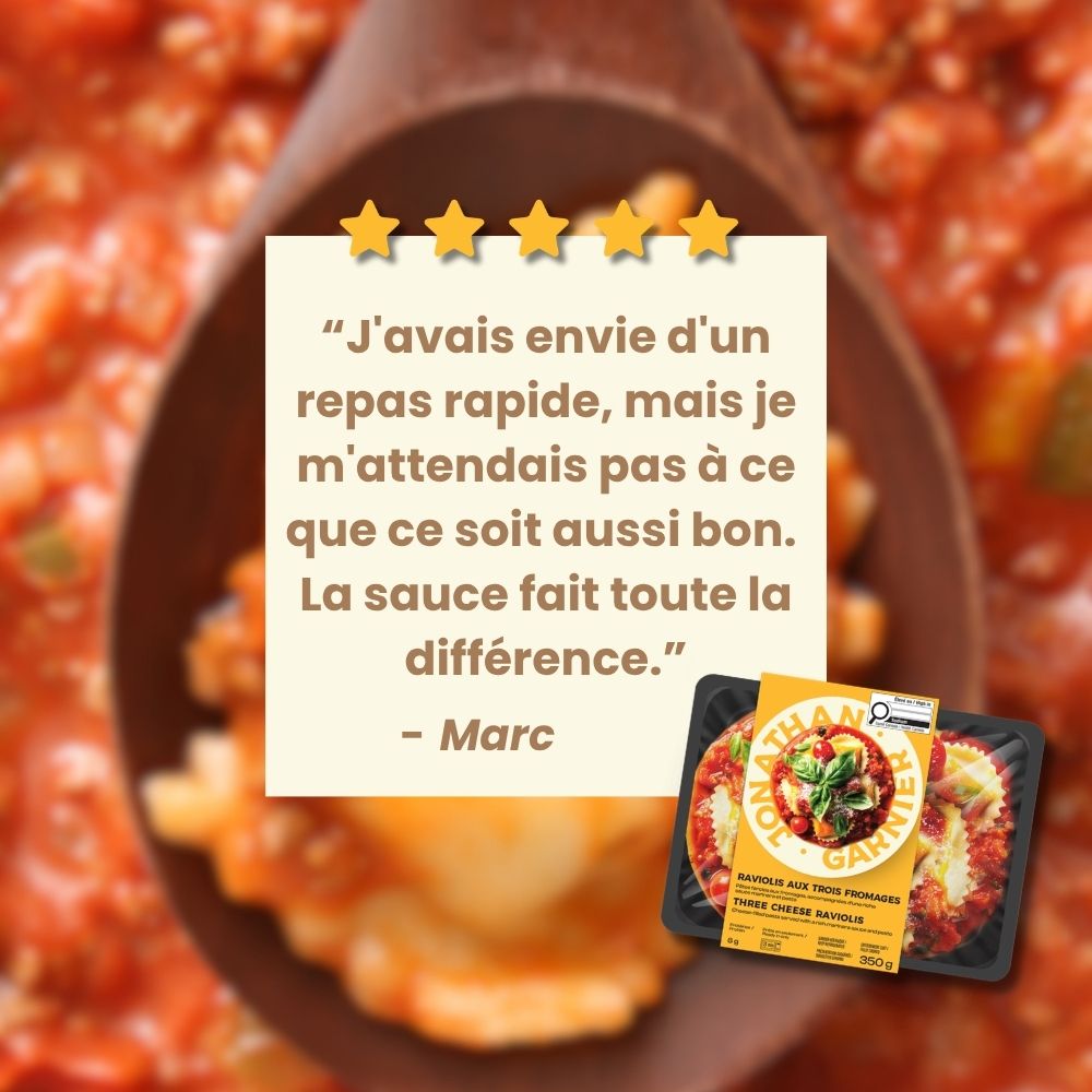 Raviolis aux trois fromages