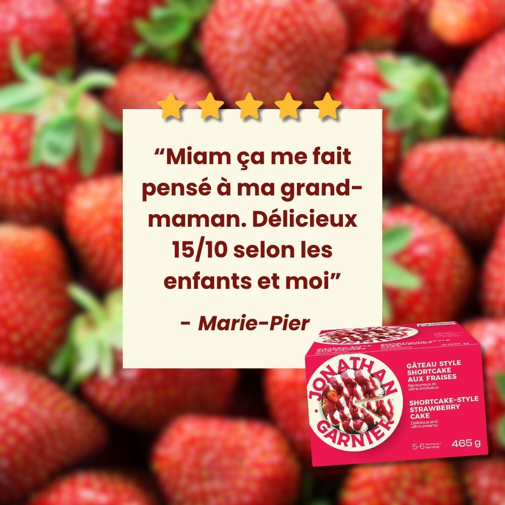 Gâteau style shortcake aux fraises